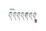 AGXGOLF Men's Magnum XS Series #3, 4, 5, 6, 7, 8 & 9 Hybrid Irons Set, Graphite w/Matching Head Covers; Left or Right Hand:  USA Built